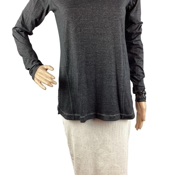 Lululemon Turn It Up Long Sleeve Top Size 8 Black - Picture 3 of 6